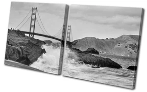 Architecture Golden Gate Bridge MULTI CANVAS WALL ART Picture Print VA - Picture 1 of 1