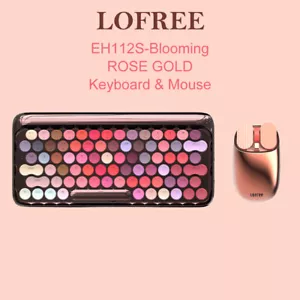 Lofree Rose gold mechanical Keyboard & Mouse Bluetooth / Wired Dual Mode - Picture 1 of 11