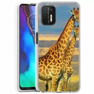 (Giraffe Couple)ShockProof TPU phone case cover(Clear)for Moto G Stylus(2021) - Picture 1 of 8