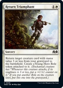 MTG Return Triumphant FOIL - WOE Wilds of Eldraine NM - Picture 1 of 1