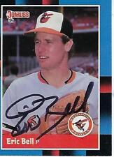 ERIC BELL SIGNED 1988 DONRUSS #125 -  BALTIMORE ORIOLES