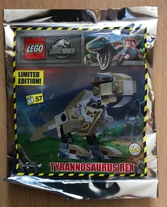 POLYBAG LEGO FIGURINE JURASSIC WORLD FOIL 122218 TYRANNOSAURUS REX T-REX T REX - Imagen 1 de 1