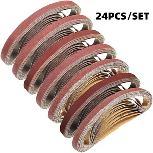 Papel lijadora abrasivo cinturón de lijado de óxido de aluminio de 1/2x18" arena 40-240 - Imagen 1 de 12