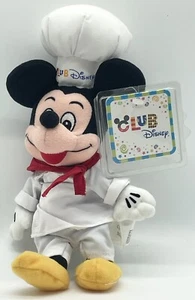 Club Disney 11” Chef Mickey Mouse Mini Bolsa de Frijoles Peluche Juguete Coleccionable Nuevo con Etiquetas - Imagen 1 de 3