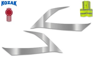 Short Headlight Chrome Trims Set (Right & Left) Kenworth T680 Next Gen 2022+ - Bild 1 von 7