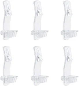 30 Pack Shelf Support Peg, Clear Plastic Locking Shelf Support Pin Clips, Cabine - Picture 1 of 12