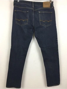 American Eagle Outfitters Mens Jeans 32x32 Blue Dark Wash Skinny Jeans Stretch - Picture 1 of 8