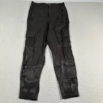 Anthropologie Pants Womens Small Cargo Joggers Utility Shimmer Army Green - Image 1 of 4