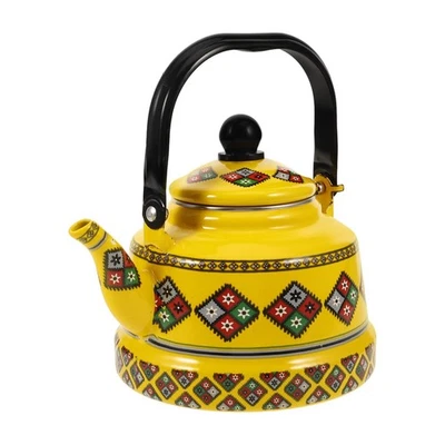 Tetera retro esmaltada de 1,7 L - Olla de estufa de 8,25" con diseño floral chino... Foto 1 de 4