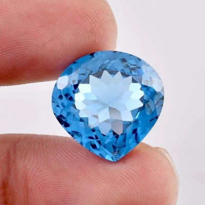 Piedra preciosa suelta AAA+ 12 x 12 mm impecable turmalina azul natural (certificada GIT) Foto 1 de 4