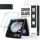 2 Pack HD Cover Screen Protector for Galaxy Z Flip 5 2023, Case-friendly Temp...