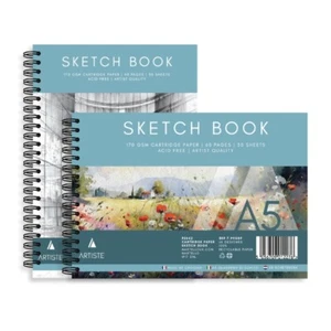 A5 Artist Sketch Book - Premium Artist Drawing Spiral 180gsm Pages Single Book - Picture 1 of 1