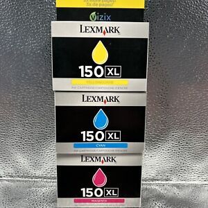 Lexmark 150XL Cyan Magenta Yellow Ink Set 14N1807 Discontinued