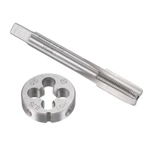 Juego de grifo y troquel métrico M9 x 0,75 mm HSS máquina grifo de hilo con troquel redondo - Imagen 1 de 6