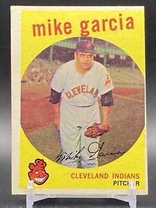 1959 Topps Mike Garcia Cleveland Indians high number
