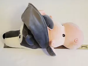 Miniso Reversible Plush Husky/Hippo Pillow - Picture 1 of 9