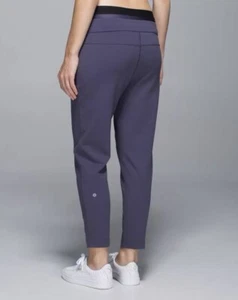Lululemon Exquisite Trouser Crop Nightfall Pants Size 6 Purple Inseam 22.5”L - Picture 1 of 19