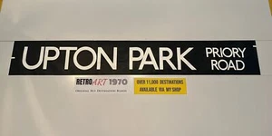 Upton Park Priory Road - London Bus Zielblind 11a 42"" Geschenk West Ham FC - Bild 1 von 9