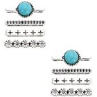 8 Pcs Stone Watch Studs Removable Charm Replaceable Watchband