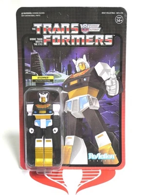 Transformers Action Figure STEPPER G1 Animation Style 3.75" ReAction Super7  - Image 1 of 2