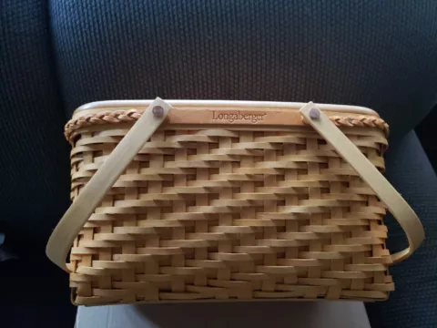 Vintage Longaberger 2000 Founder’s Market Basket W Box Cover