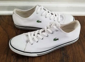 Lacoste Mens Shoes L27 SRM TEXT White Sneakers 11.5 - Picture 1 of 6