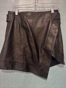 Camila Coelho Leather Skirt Mini Belted Wrap Size M NWT  - Picture 1 of 3