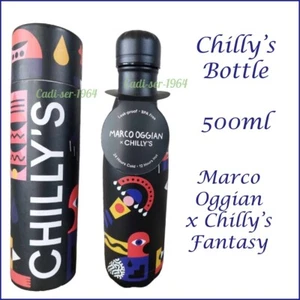 Chilly's Bottle Marco Oggian Fantasy Water Bottle 500ml Leak Proof Screw Top NEW - Picture 1 of 24