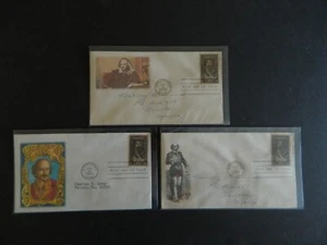3 dif FDC's 5cent William Shakespear(Sc.#1250) Wow! - Picture 1 of 1