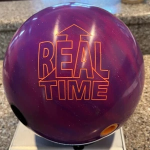 USED Ebonite Real Time Solid Reactive Bowling Ball, Purple/Violet, 15 LB (K) - Picture 1 of 2