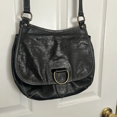 Bandolera de cuero negra Frye Lucy Foto 1 de 4