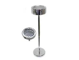 Raucherständer Aschenbecher (Silber) WC Büro Café Veranda Veranda Balkon Terrasse - Bild 1 von 6