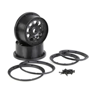 NEW Plastic Wheel Hub/rim Set for 1/5 Losi 5ive T 1.0 2.0 ROVAN ROFUN LT RC - Picture 1 of 50