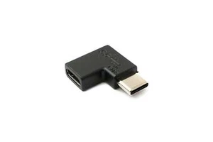 USB 3.1 Adapter Type C Plug To Socket Angle Combo Wired Black - Picture 1 of 4