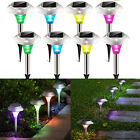 Dynaming 8 Pack Outdoor Solar Pathway Lights RGB Color Changing LED Solar Powere