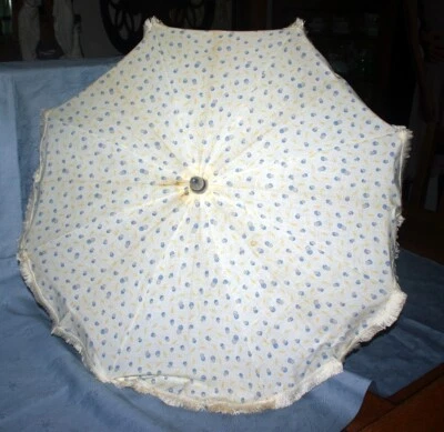 Guarda-sol de algodão infantil vintage dos anos 1960 - Imagem 1 de 3