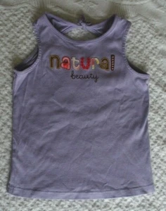 Gymboree 9 Girls Tank Top Shirt Natural Beauty Lavender EUC spring summer - Picture 1 of 1