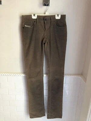 Jeans de la división de mezclilla de DIESEL Industry Pantalones de algodón de terciopelo topo 26 Unisex Italia Foto 1 de 4