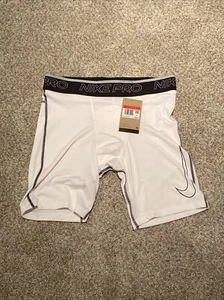 Nike Pro Dri-Fit Tight Training White/Black Shorts DD1917-100 Men’s Sz Large NWT - Picture 1 of 4
