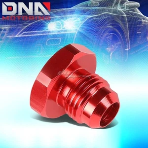 AN6 AN-6 FLARE BOLT RED ALUMINUM ANODIZED NUT PLUG BOLT LOCK FITTING ADAPTER - Foto 1 di 2