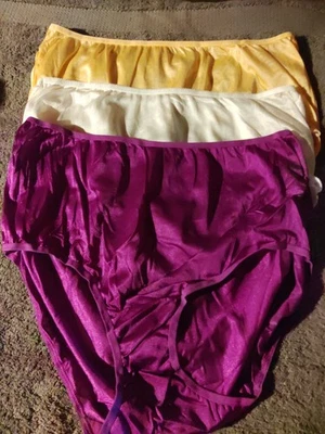 3 Pares Talla 10 Vintage Fruit of the Loom Bragas Calzoncillos Suave Sedoso Foto 1 de 4