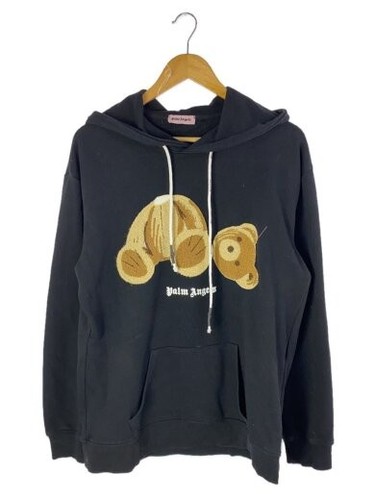 Palm Angels ORSO ORSACCHIOTTO FELPA CON CAPPUCCIO XXL Cotone Nero PMBB058C99FLE001 Uomo