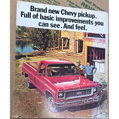 Chevrolet 1973 camioneta pickup anuncio impreso vintage años 70 Chevy Classic Foto 1 de 3