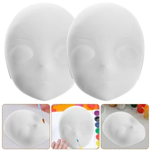 4 Pcs Fox Face Mask White DIY Blank Masks to Decorate Cosplay Masquerade Bulk - Bild 1 von 12