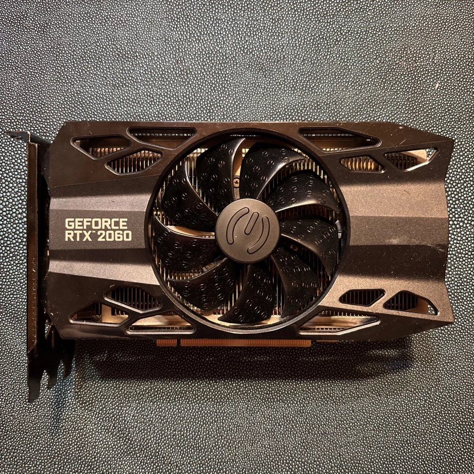 EVGA Geforce RTX 2060 XC 6GB GDDR6 PCIE 3.0 X16 DVI/HDMI/DP GPU limpia probada Foto 1 de 4