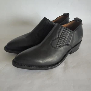 Frye Billy Shootie Black Leather Western Boots Booties Women's US 8B - Picture 1 of 9
