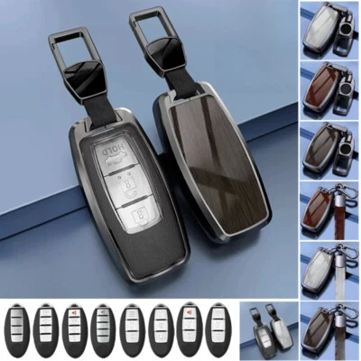 Zinc Alloy TPU Car Key Case Cover For Nissan J11 Pulsar March 370Z Micra Juke Foto 1 de 4