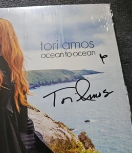 SIGNED RARE VINYL ice blue transparent TORI AMOS Ocean to Ocean NEW 12" ALBUM - Picture 1 of 4