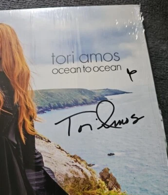 SIGNED RARE VINYL ice blue transparent TORI AMOS Ocean to Ocean NEW 12" ALBUM - Image 1 of 4