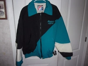 CHAQUETA DE CARRERAS A PRESIÓN PARA HOMBRE TALLA XL HECHA POR SWINGSTER HECHA EN EE. UU. 90 ERA - Imagen 1 de 16